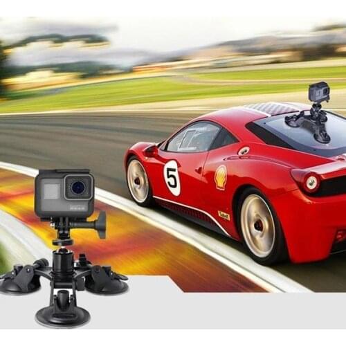 Super Three-Leg Suction Cup Stabilization Bracket Triple Suction Cup Stabilization Bracket Car Mount Holder DSLR GoPro Hero
