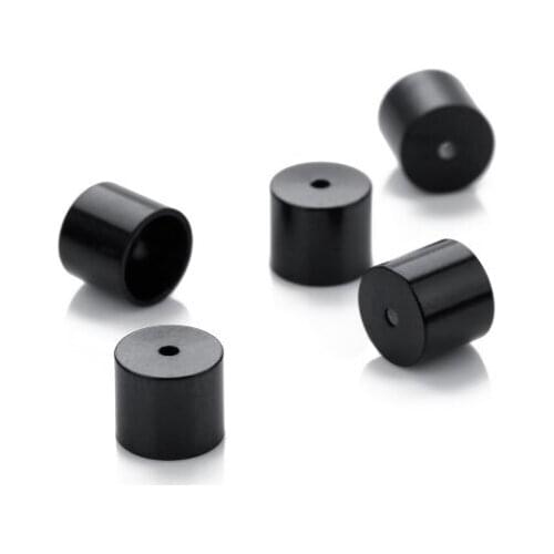 10pcs/lot 6mm Weight buckle Leather cord buckle stripe Metal Alloy Spacer Hole Beads Flat Beads For DIY bracelet Jewelry Making