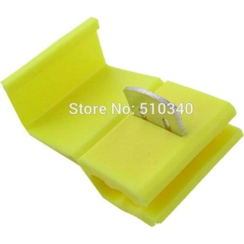 10pcs/lot Yellow Scotch Lock Quick Splice Crimp Terminal 12-10 AWG Wire Connector For 4-6 Wire
