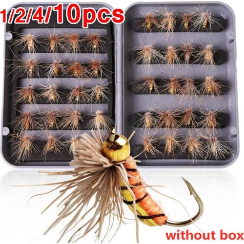 2/4/10pcs Insects Flies Fly Fishing Lures Bait High Carbon Steel Hook Fish Tackle With Super Sharpened Crank Hook Perfect Decoy