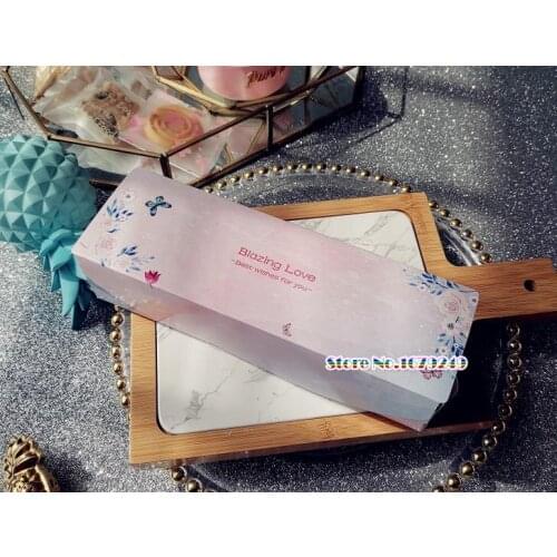 21.4*7*5cm Long Paper Packaging Box, Macaron Cake Cookies Packing Box Wedding Party Events Favor Gift Boxes 50pcs/lot