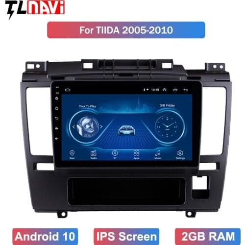 9 Inch Android 10 IPS Touchscreen GPS Car Radio For 2005 2006 2007 2008 2009 2010Nissan Tiida Wifi Multimedia Player