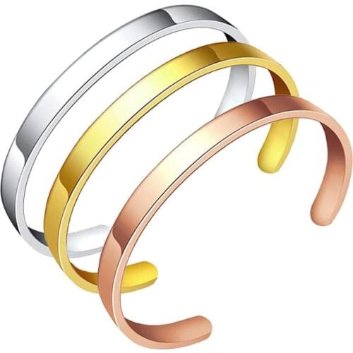 Fashion Womens Stainless Steel Jewelry Bangle Bracelet Female ElegantBlackRose Gold Men Women Quality Bracelets Gift Accesories
