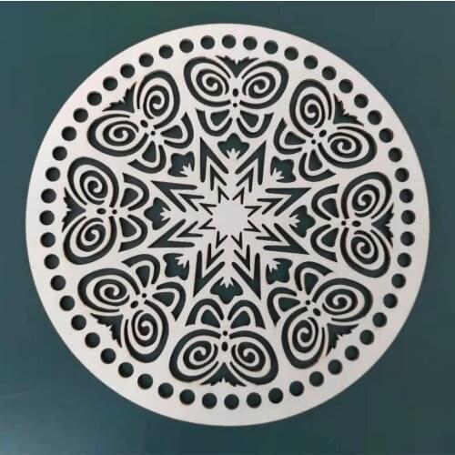 10Pcs Wooden Round Board DIY Bag Accesssories Wood Base oF Basket Handmade Womens Bag Material