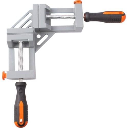 Double handle 90 degree right angle clamp Aluminum alloy Woodworking clamp Fast angle clip