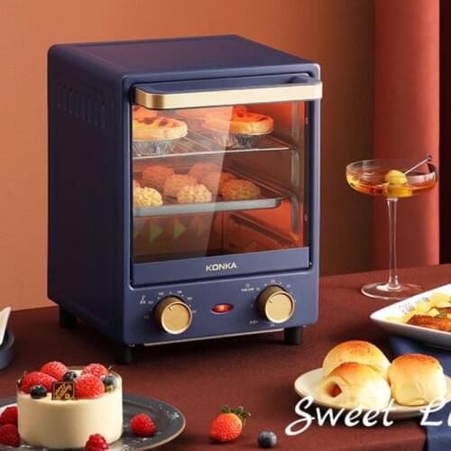 Konka 12L Three Layer Mini Vertical Electric Oven Multifunction Heat Resistant Handle Oven Explosion-proof Safe Electric Oven