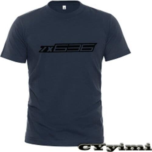 For KAWASAKI ZX ZX-636 T Shirt Men New LOGO T-shirt 100% Cotton Summer Short Sleeve Round Neck Tees Male