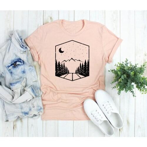 Road to No Where t Shirt nature adventure get lost women fashion funny graphic camisetas aesthetic grunge tumnblr tees art tops