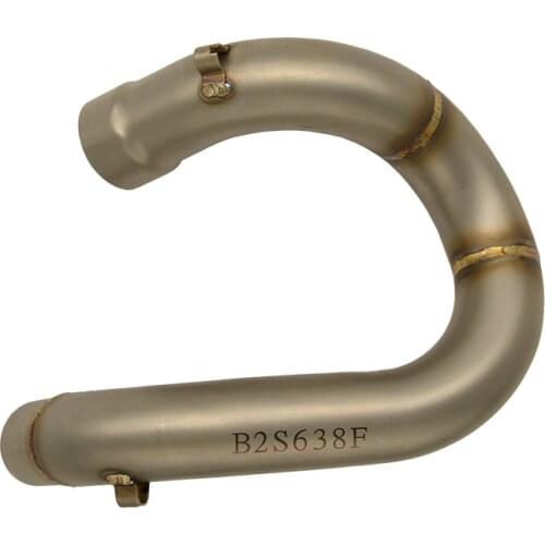 KTM Motorcycle Exhaust Middle Pipe Link Pipe Slip On Section Muffler For KTM 250SX/XC 2013 2014 2015 Motocross CNC Bent Tube