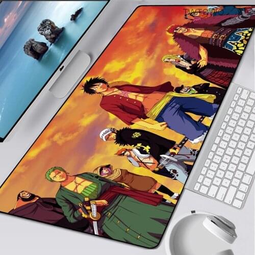 One Piece Gaming Mouse Pad Anime Gamer Keyboard Mouse Mat Speed XXL Rubber 900x400x2mm Cartoon Big Motbook Computer PC Mousepad