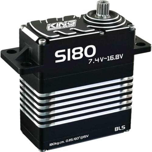 KINGMAX S180-370g 180kg 12v15V Waterproof high torque servo Metal digital Servo industrial diving underwater large steering gear