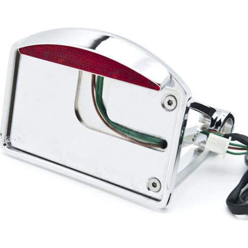 Motorcycle Fender Eliminator License Plate Bracket With LED Taillight Accessory For Harley Touring Sportster Dyna 1 inch axle