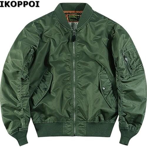 Trendy Brand Spring and Autumn Pilot Jacket Mens Air Force Baseball Uniform plus Size Workwear Jacket Thin men clothing