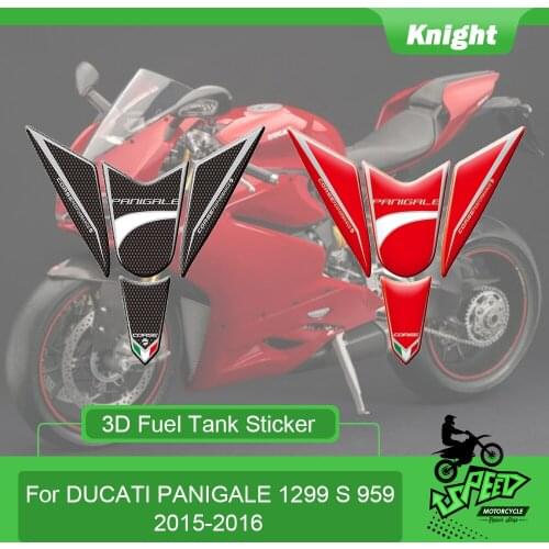 Motorcycle 3D tank protective sticker fish bone sticker tank sticker fish bone sticker for Ducati Panigale 1299 S 959 2015 2016