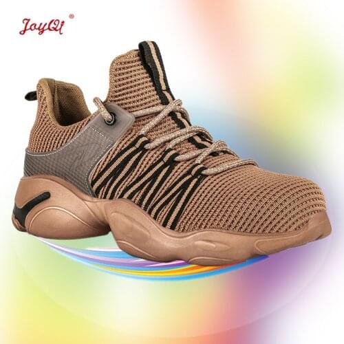Men safety outdoor sneakers women shoes for work fashion style light comfortable breathable JOY-351