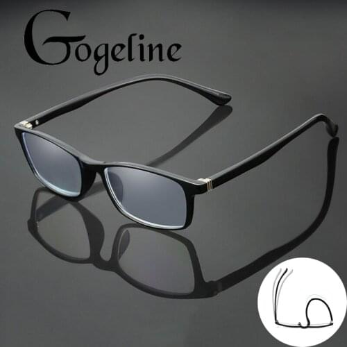 Anti blue Light Reading Glasses Women Men TR90 Frame Square Eyeglasses Men Anti fatigue Hyperopia Presbyopic Eyewear