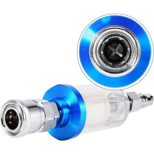 Spray Gun Air Line Filter Water Trap Clear Painting Moisture Separator With Male And Female Adapter