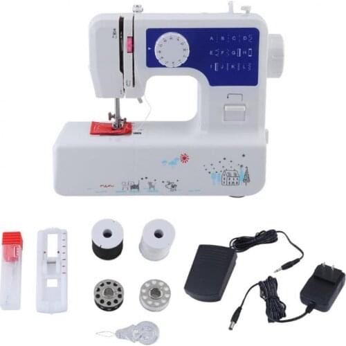 Portable Mini Sewing Machine Jg-1602 Multi-Electric Function Household Sewing Machine Thick Buttonhole Seaming 295x130x255mm