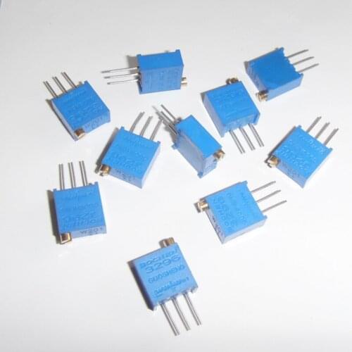 15valuesx10pcs=150pcs 3296W Potentiometer 50R 100R 200R 500R 1K 2K 5K 10K 20K 50K 100K 200K 500K 1M 2M Variable Resistors