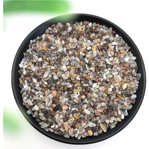 50g Natural Polished Persia Agate Crystal Gravel Stones Stripe Agate Tumbled Healing Stones Decor Natural Stones and Minerals