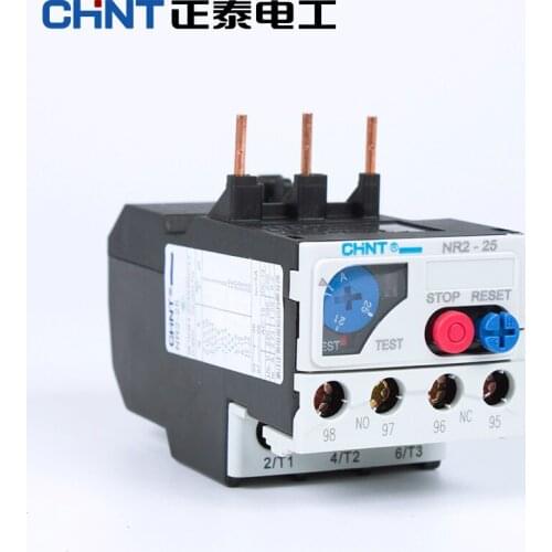 CHINT Thermal Overload Relay Temperature Overload Protector Current Relay NR2-25/Z 0.10-0.16A 0.16-0.25A 0.25-0.4A 0.4-0.63A