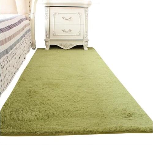 Wool Living Room bedroom carpet parlor, hallway soft carpet , romance soft rug Sheepskin Plain Fur Skin Fluffy Faux Mats
