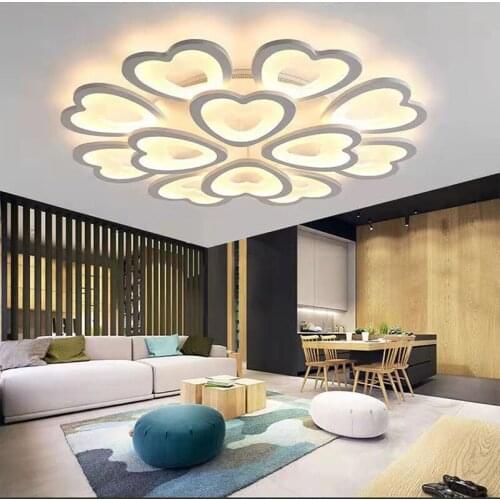 Factory direct Nordic modern minimalist living room bedroom LED ceiling lamp heart-shaped bedroom hotel lamp corridor light