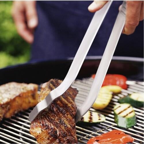 Stainless Steel Heat Resistant Kitchenware Kitchen Cooking Handle Utensil Salad Serving Bread Baking bbq barbecue Tools Tongs