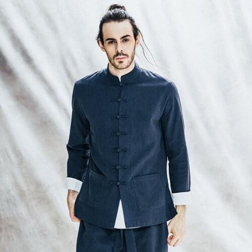 Traditional chinese clothing long sleeve chinese traditional men clothing shanghai tang chinese traditional men clothing TA146