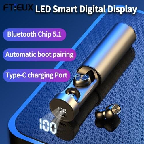 TWS Bluetooth Earphone 5.0 Wireless Stereo HIFI True Wireless In-ear Earbuds Sport Gaming Earphones For Xiaomi Samsung With MIC