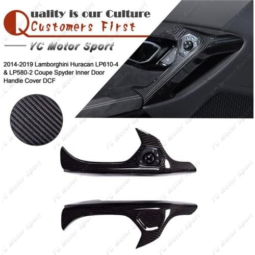 Dry Carbon Fiber Inner Door Handle Fit For 2014-2019 Huracan LP610-4 & LP580-2 Coupe Spyder Inner Door Handle Cover