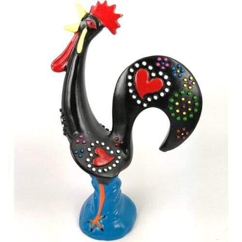 High-quality Portugal Lucky Rooster World Famous Landmark Resin Model Decor Crafts Tourism Souvenirs Collection Holiday Gifts