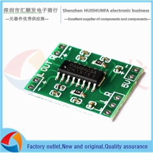 Green board PAM8403 amplifier board class D 2x3w super mini digital amplifier board