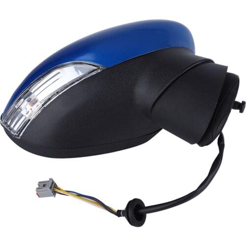 08-12 Ford Fiesta Right Side Driving Position Wing Door Reversing Rearview Mirror (Blue) For Ford Fiesta MK7 FROM 2008-2012