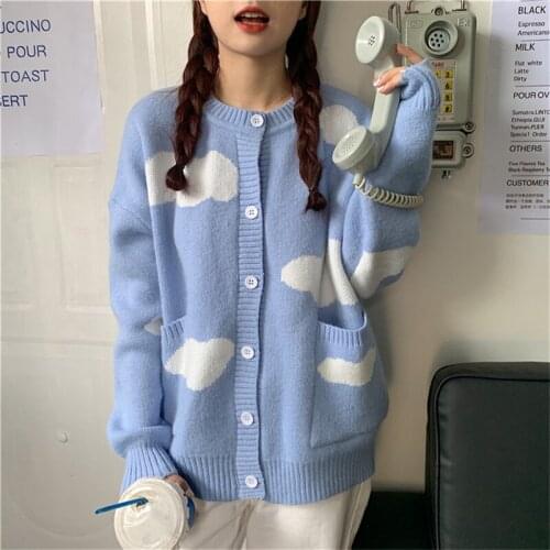 Autumn Women Knitwear Cardigan Jacket Winter Fashion Long Sleeve Single-Breasted Knitted Sweater Female Clothes Streetwear G1346
