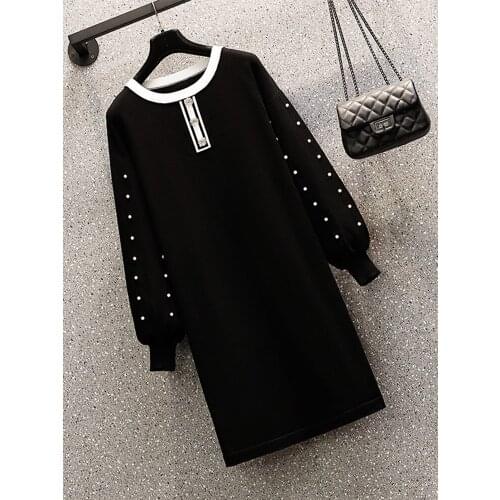 Large Size Dress Womens New 2021 Spring Dress Covering Belly And Showing Thin And Loose Waist