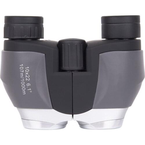 10x22 Pocket Binoculars HD Powerful Observation BAK4 Prism System Waterproof Telescope 1000m Long-range Hunting Optical Range