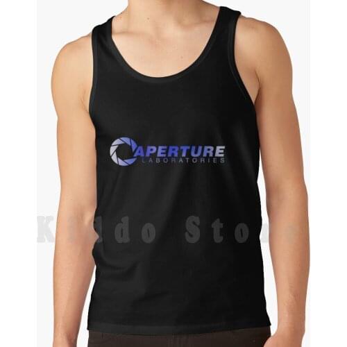 Aperture ( Blue ) tank tops vest sleeveless Aperture Aperture Labs Half Life Half Life 2 Half Life 3 Portal Portal 2