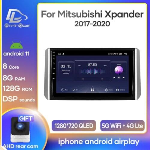 Prelingcar Android 10.0 For Mitsubishi Xpander 2017 2018 2019 Car Radio Multimedia Video Player GPS Navigation NO 2 din DVD DSP
