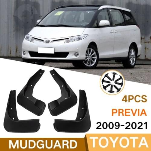 For Toyota Previa 2009-2021 Set Molded Mud Flaps Mudflaps Splash Guards Front Rear Mud Flap Mudguards Fender Car Accessories