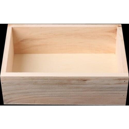 Wooden Succulent Plants Potted Flowers Holder Desktop Organizer Case Storage Box Drop Ship