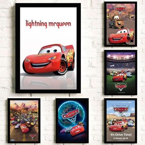 Disney Cartoon Cars Canvas Art Paintings Movie Poster and Prints Wall Art Picture for Living Room Cuadros Home Decoration