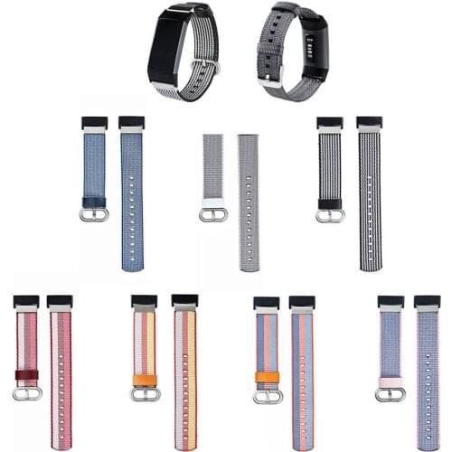 For Fitbit Charge 3 Strap Sport Nylon Fabric Wristband Strap Replace Accessories for Fitbit Charge 3 Watch Band Bracelet