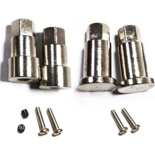 FBIL-D12 5mm Metal Front Rear Shortened Combiner Wheel Hub Hex Adapter Upgrades Accessories for WPL D12 1/10 RC Car Parts