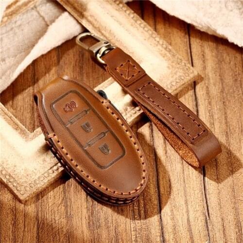 Leather Car Key Cover Case for Nissan Qashqai Juke J10 J11 X-Trail T32 T31 Kicks Tiida Pathfinder Note for Infiniti Q50 QX6