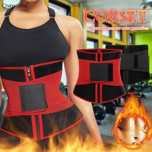 Zipper Body Shapers Waist Trainer Tummy Trimmer Zipper Neoprene Cincher Fitness Corset Lose Weight Shaping Abdominal Belt