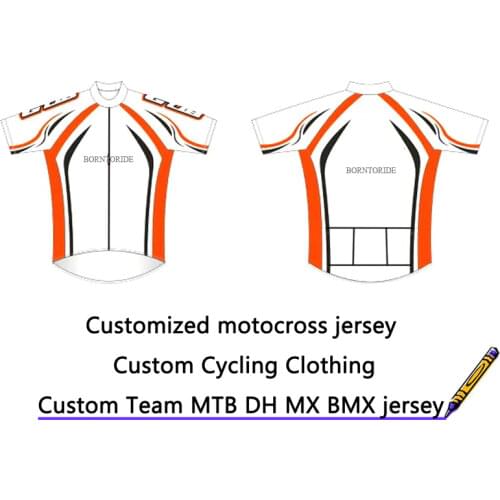 Custom made team club logo name DH enduro jersey MTB cycle shirts bikecross motocross downhill T-shirts