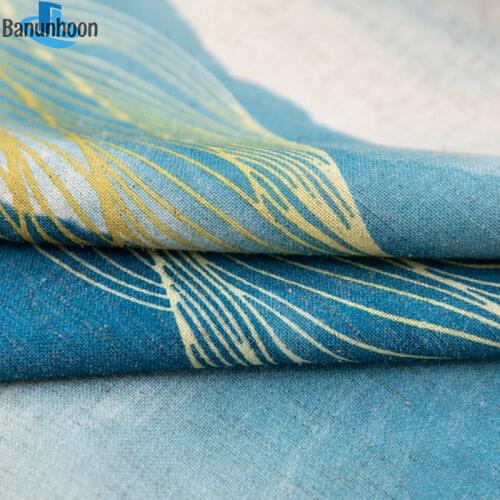 Special Offer Promotion Yarn Dyed Chinese Style Thicken Cotton For Living Room Ink Painting Treatments Curtain For Bedroom