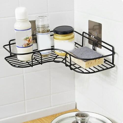 Bathroom And Kitchen Storage Rack Lightweight And Portable Size No Punching Triangle Modeling Storage Rack Bathroom Accessories