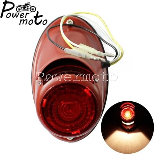 Motorcycle 12V Rear Fender Light for R71 R75 M1 M71 KS750 BW40 Zündapp KS750 Wehrmacht BW40 Ural Sidecar Tail Brake Light